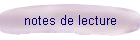 notes de lecture